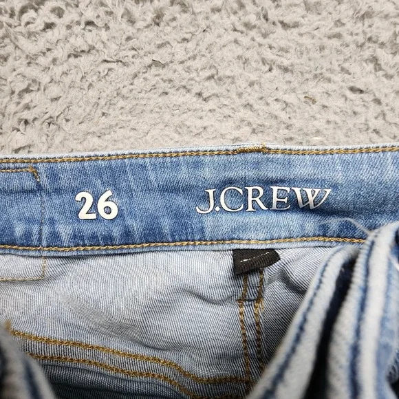 J Crew Slim Straight Jean Curvy Super Stretch Womens 26 Light‎ Wash NEW w/ Tag - Picture 7 of 16